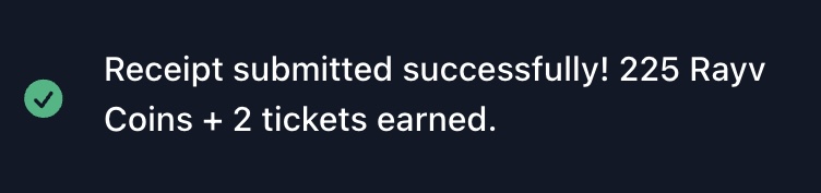 Rewards Notification